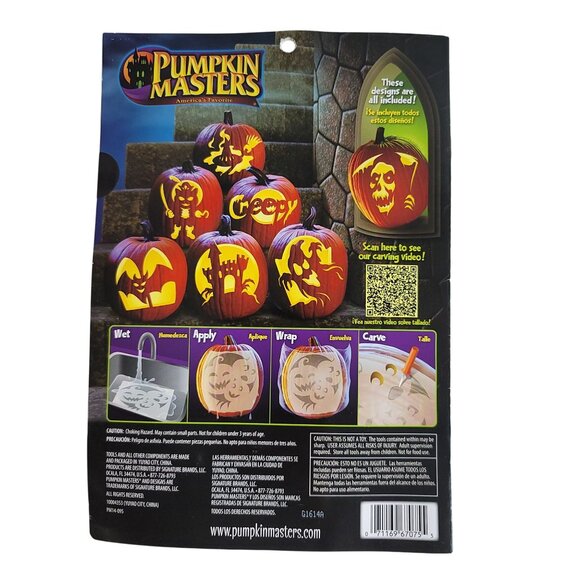 Halloween Carving Decorating Kits Lot Pumpkin Masters 2 Crazy Faces Paint NEW - Picture 8 of 10
